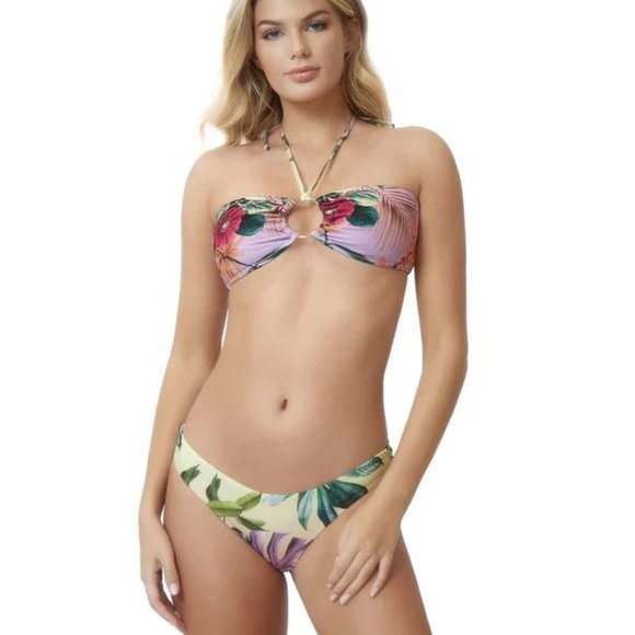 NWT PQ Swim Lavender Oasis Basic Ruched Teeny Bottoms SIZE S M L - Picture 1 of 2